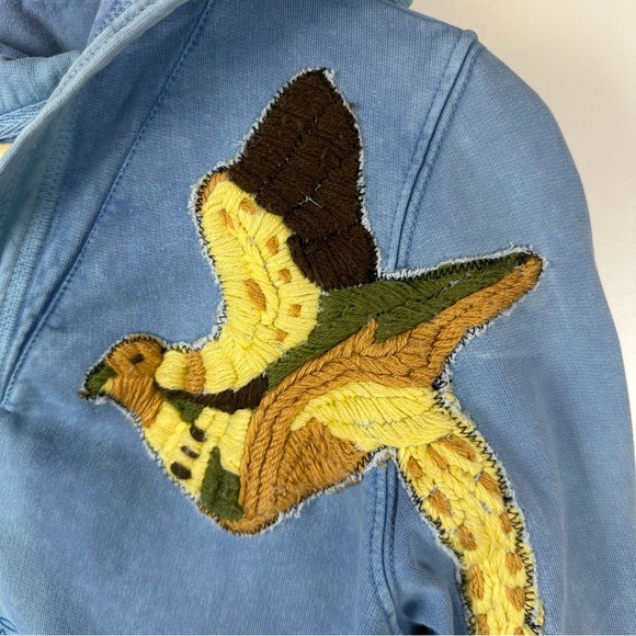 Free People Embroidered Zip Bird Hoodie - Picture 3 of 11